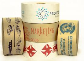 Photo of water activated, reinforced tape