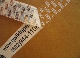 Photo --- Tamper Evident Tape - Security Tape - Safety Seal Tape